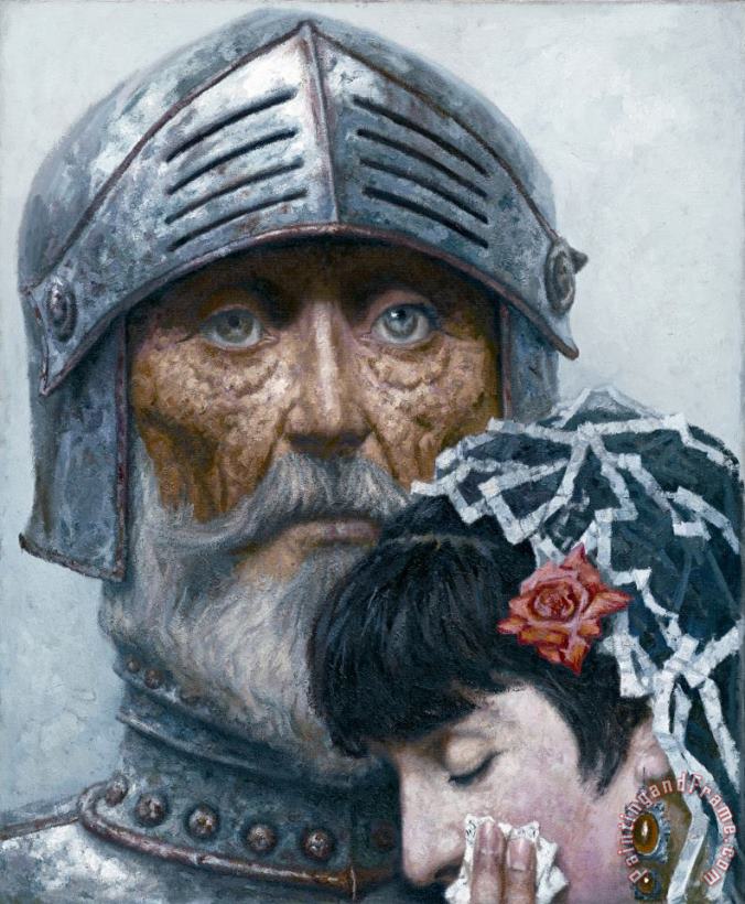 Gely Korzhev Don Quixote with a Lady Art Painting