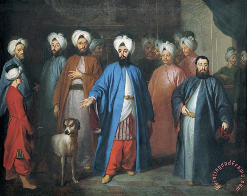 Georg Engelhardt Schroder Mehmed Said Efendi And His Retinue Art Painting