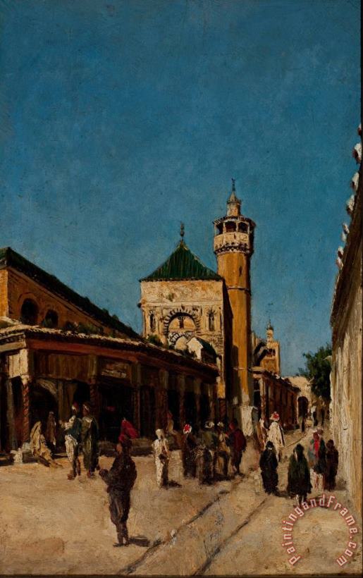 Street in Tunis painting - Georg Grimm Street in Tunis Art Print