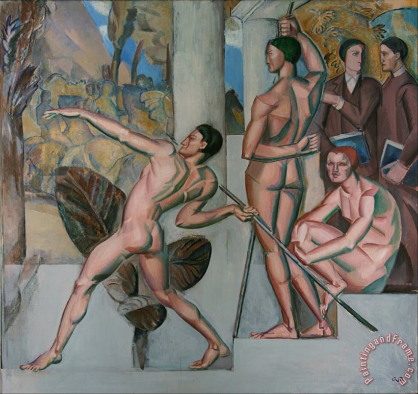Georg Pauli Mens Sana in Corpore Sano Art Painting