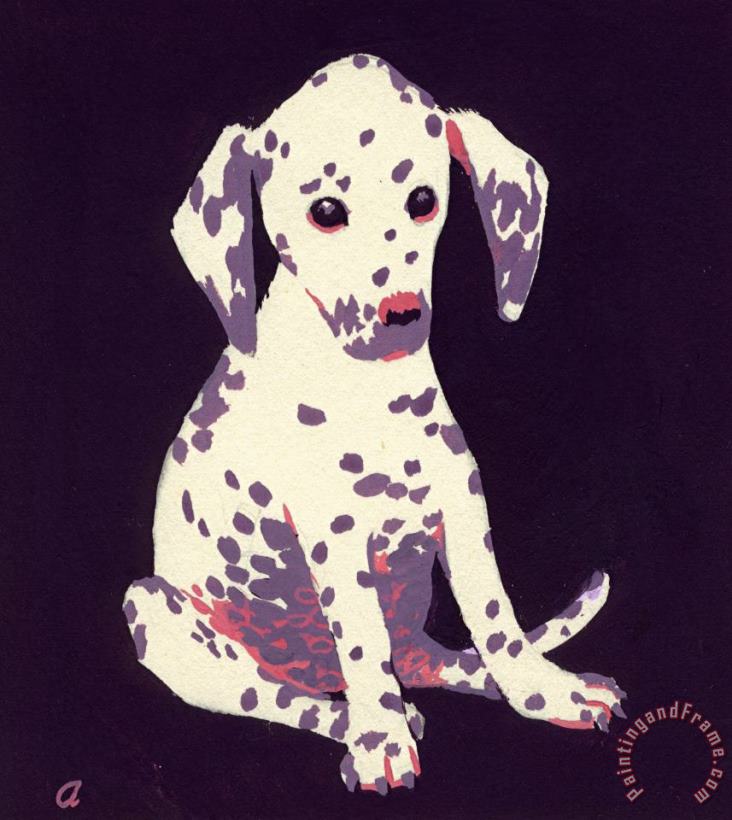 Dalmatian Puppy painting - George Adamson Dalmatian Puppy Art Print