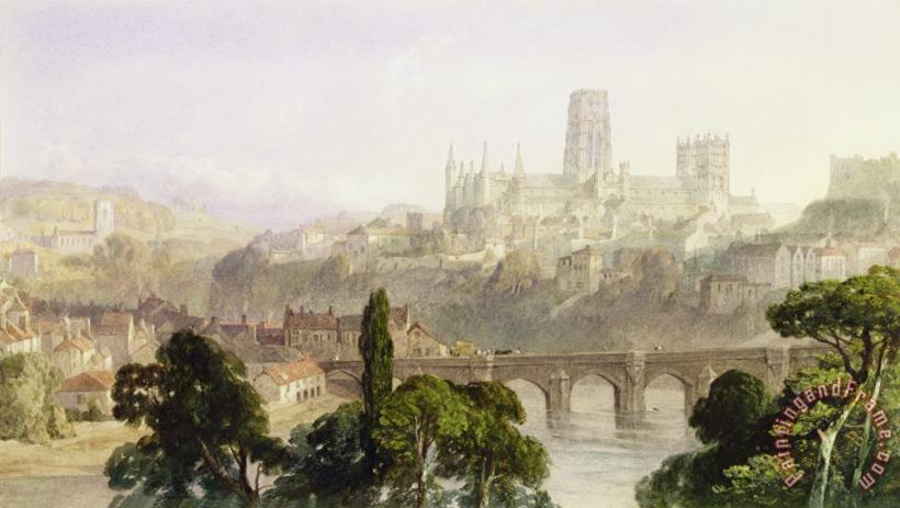Durham Cathedral painting - George Arthur Fripp Durham Cathedral Art Print