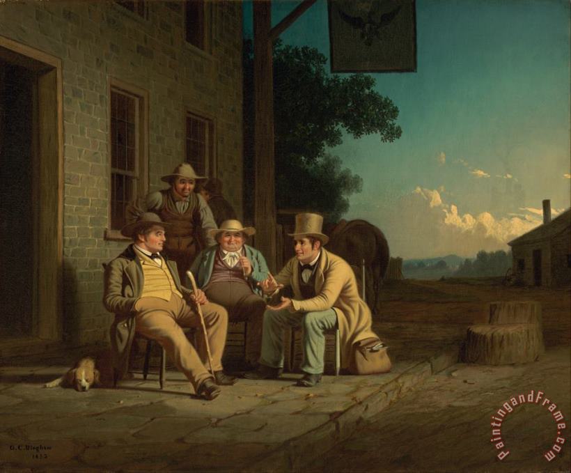 George Caleb Bingham Canvassing for a Vote Art Painting