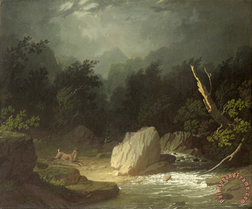 The Storm painting - George Caleb Bingham The Storm Art Print