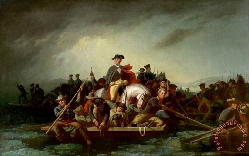 Washington Crossing The Delaware painting - George Caleb Bingham Washington Crossing The Delaware Art Print