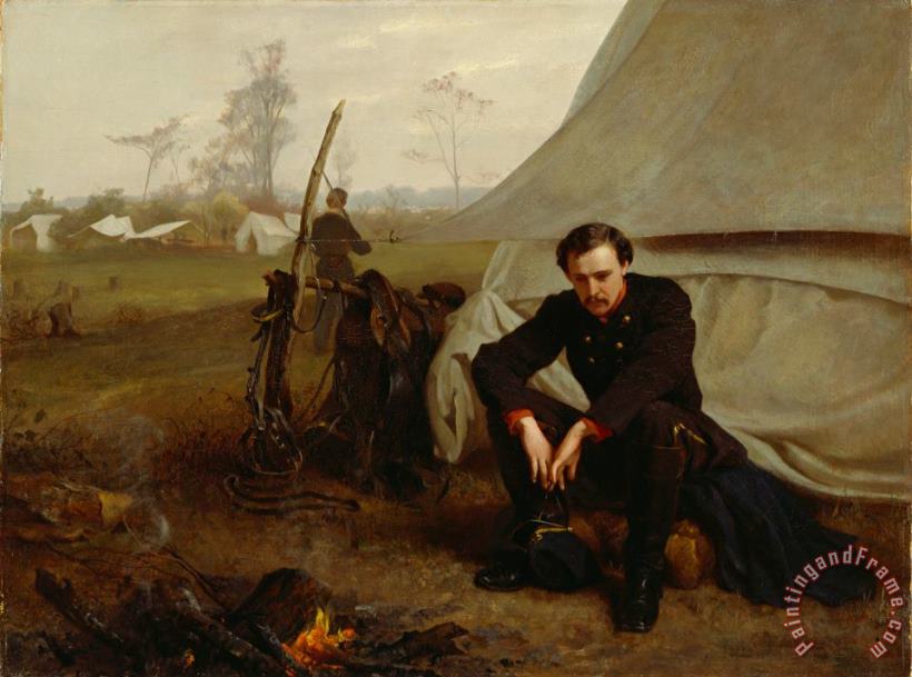 At the Front painting - George Cochran Lambdin At the Front Art Print