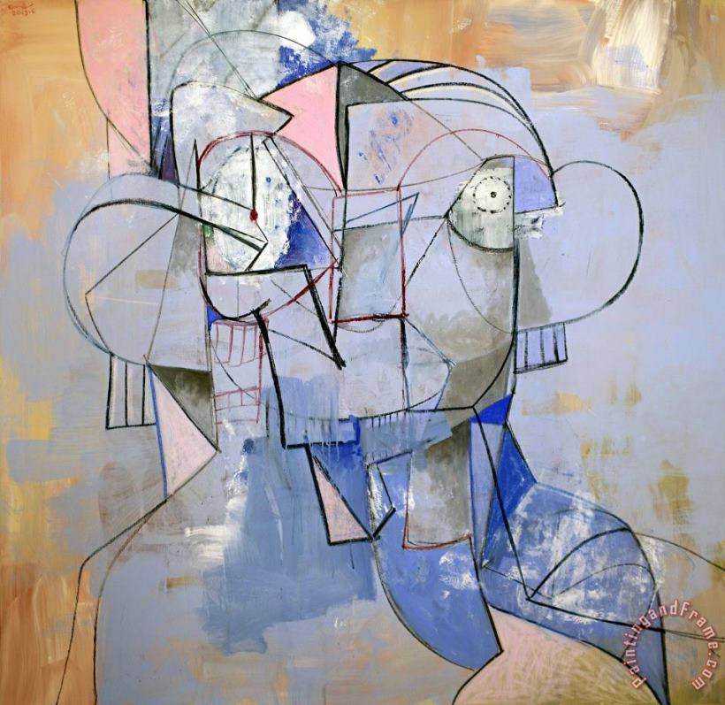 George Condo Constellation Portrait, 2013 Art Painting