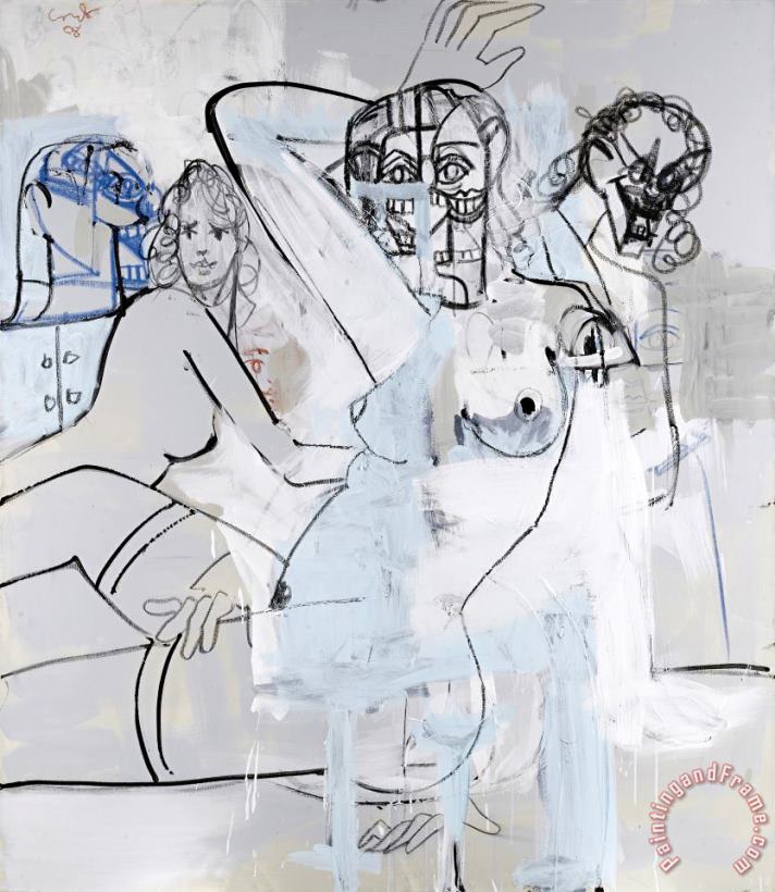 George Condo Female Composition, 2008 Art Print