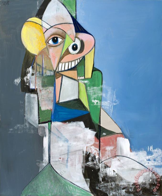 Heading Out, 2013 painting - George Condo Heading Out, 2013 Art Print
