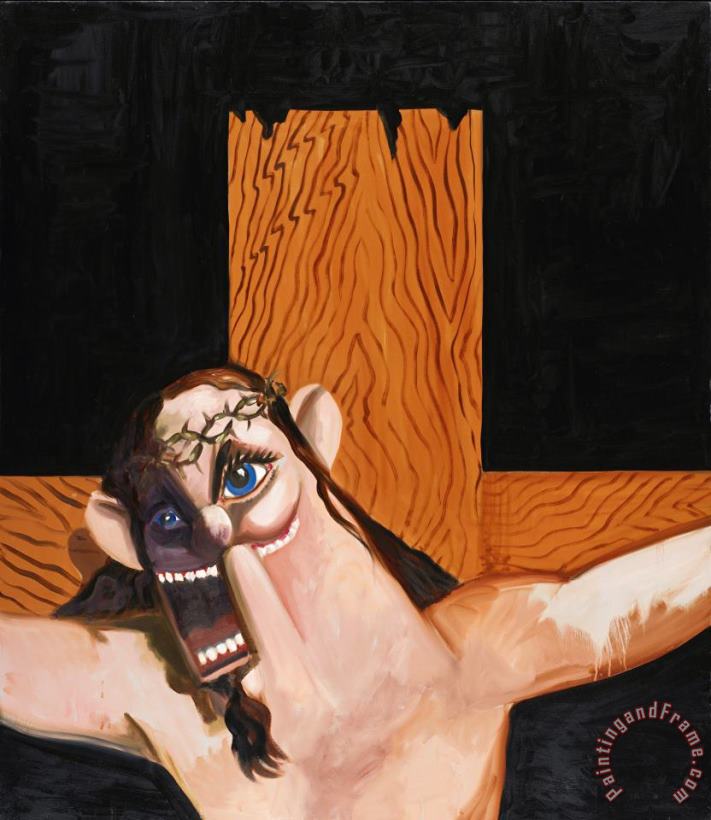 George Condo Jesus on The Cross Art Painting