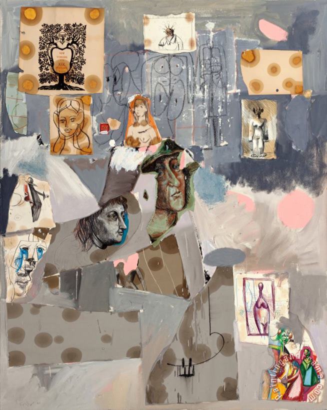 George Condo New Yorkers of The 19th Century, 2001 Art Painting