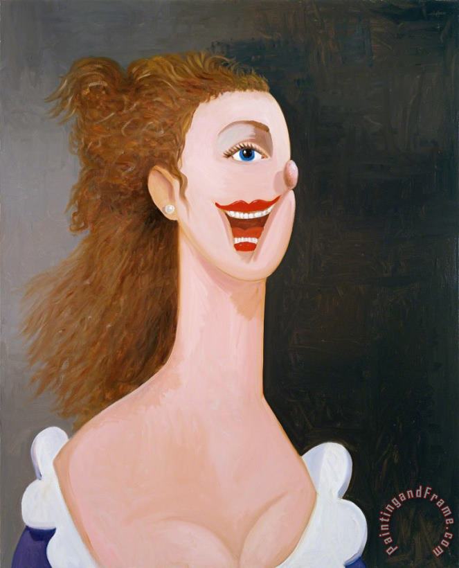 George Condo Portrait of an English Lady, 2008 2009 Art Print