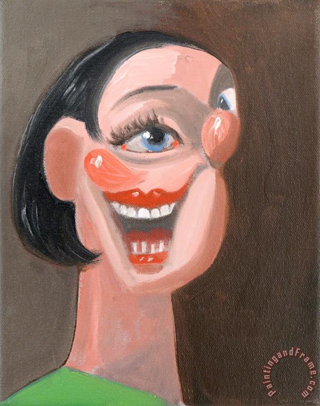 Smiling Portrait, 2005 painting - George Condo Smiling Portrait, 2005 Art Print