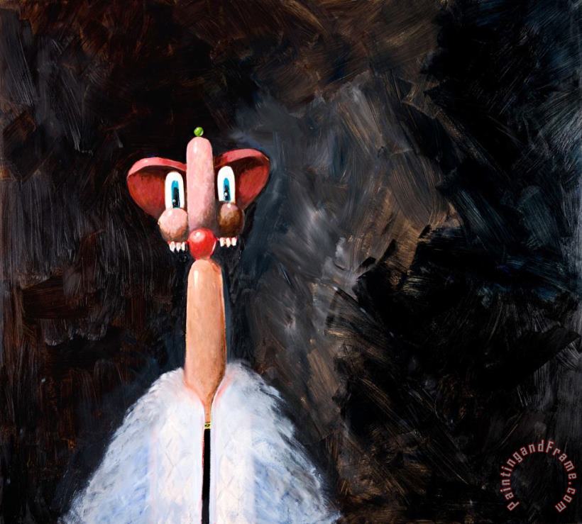 George Condo The Butcher's Wife Art Painting
