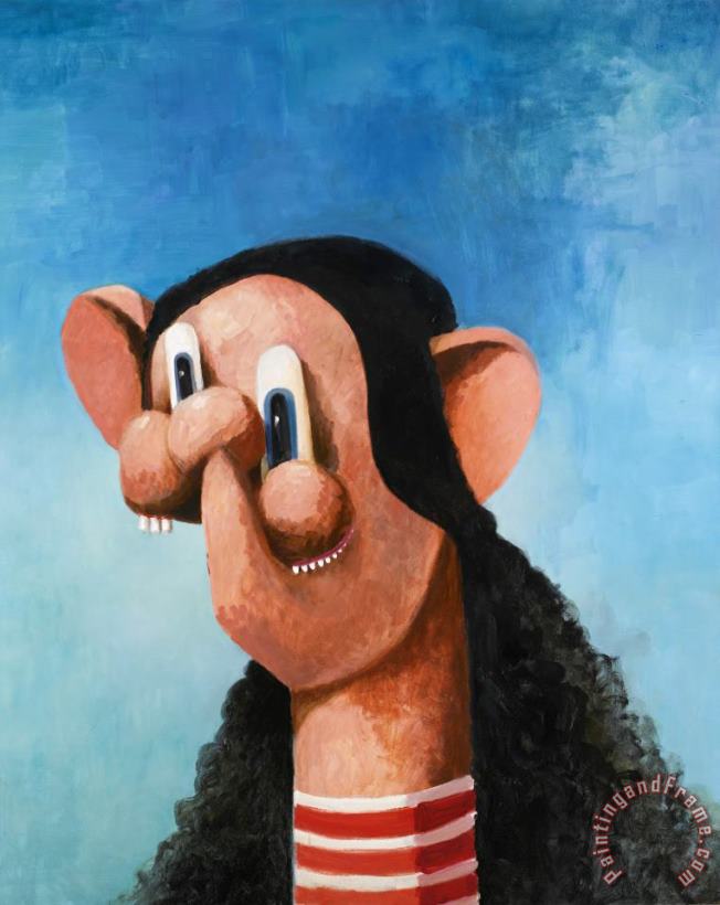 George Condo The K Mart Girl Art Painting