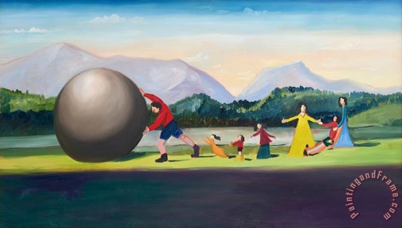 George Condo Voyage of Sisyphus, 1995 Art Painting