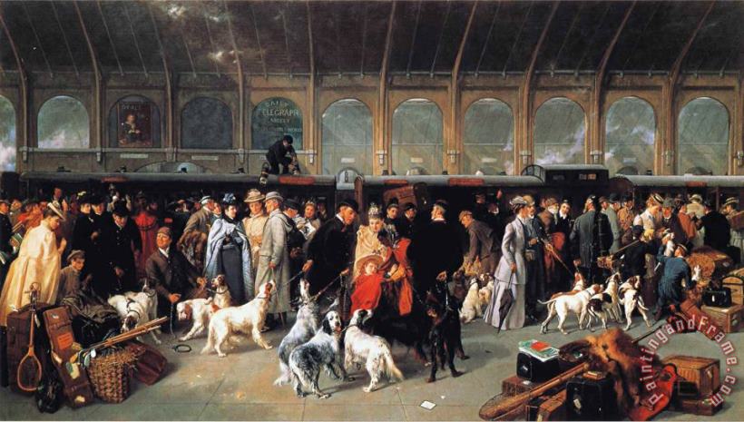 George Earl Going North, King's Cross Station Art Painting