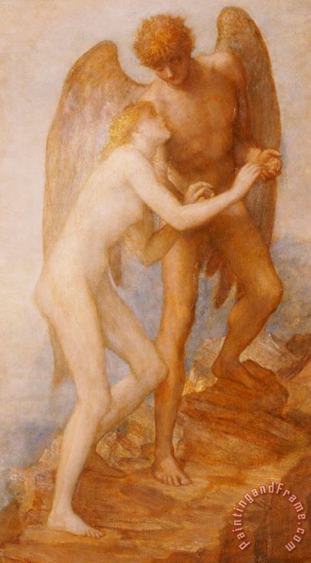 Love And Life painting - George Frederic Watts Love And Life Art Print