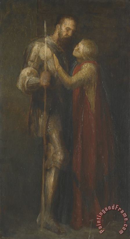 George Frederick Watts Knight And Maiden Art Print