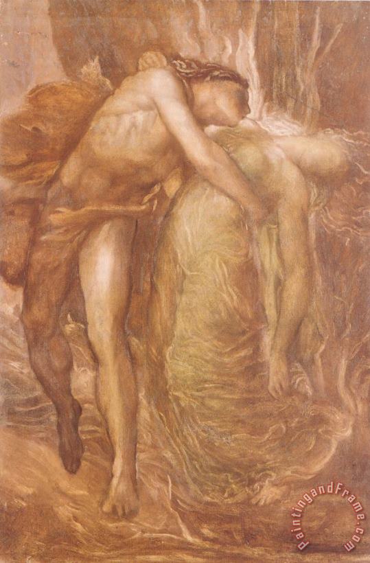 Orpheus And Eurydice painting - George Frederick Watts Orpheus And Eurydice Art Print