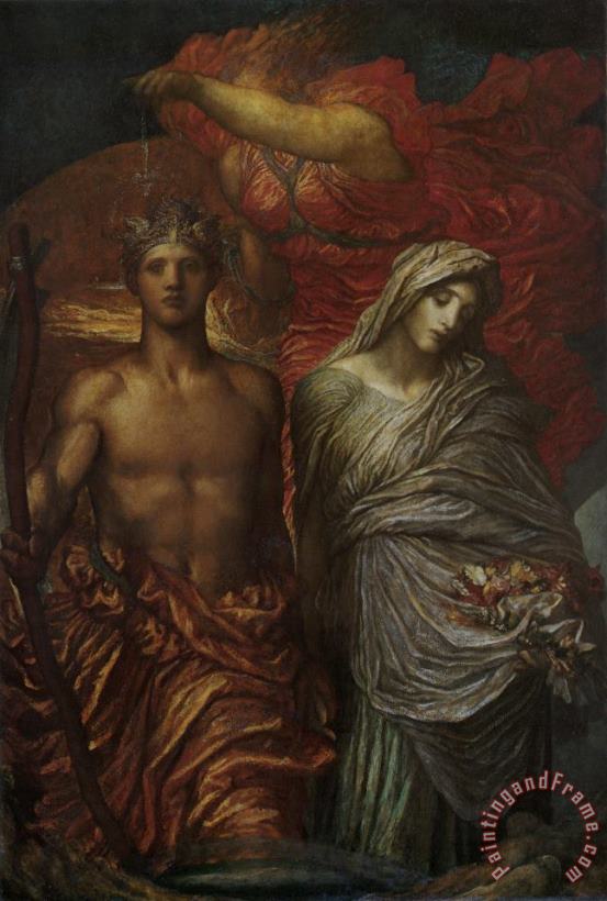 Time, Death And Judgement painting - George Frederick Watts Time, Death And Judgement Art Print