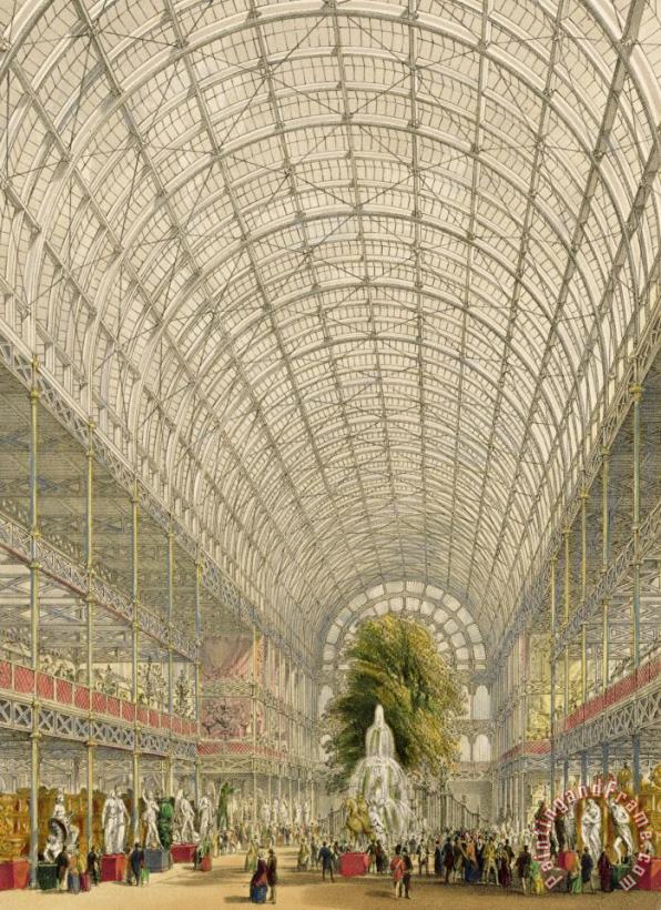 George Hawkins Transept Of The Crystal Palace Art Painting