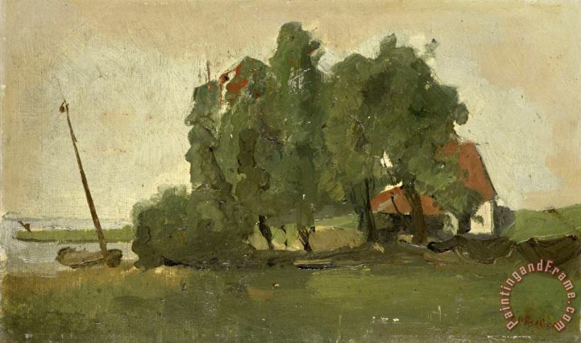 George Hendrik Breitner Farmstead Art Painting