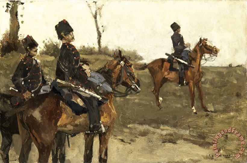 George Hendrik Breitner Hussars Art Painting