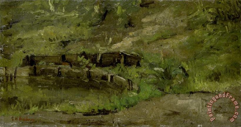 George Hendrik Breitner Meadow Landscape Art Painting
