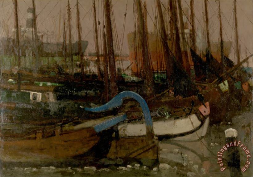George Hendrik Breitner Ships in The Ice Art Painting