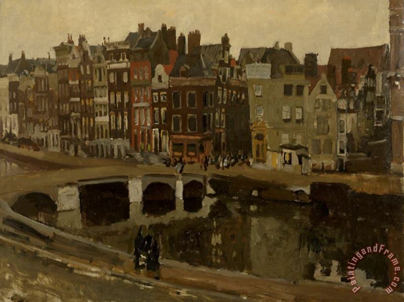 The Rokin in Amsterdam painting - George Hendrik Breitner The Rokin in Amsterdam Art Print