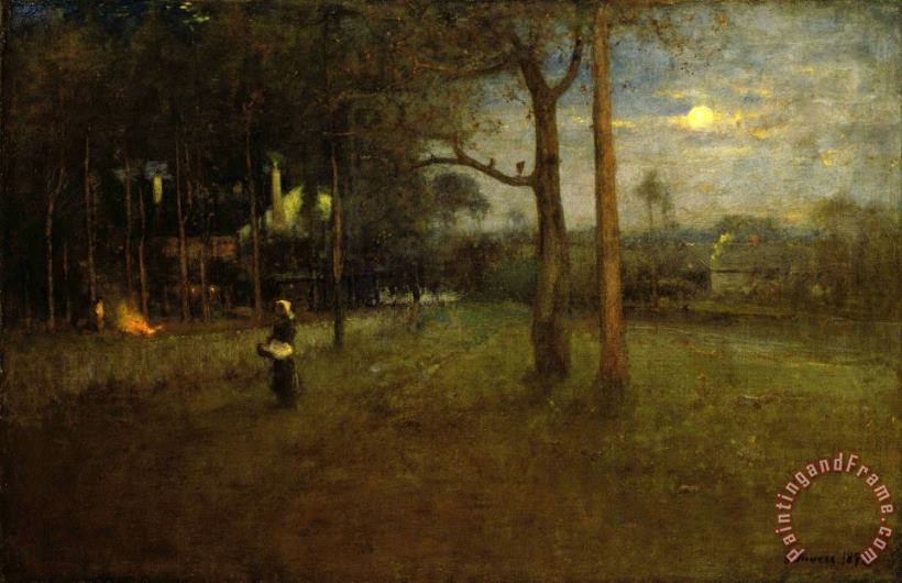 George Inness Moonlight, Tarpon Springs Art Painting