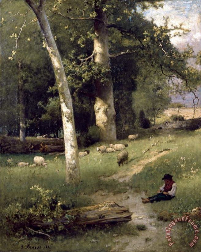 Under The Greenwood painting - George Inness Under The Greenwood Art Print