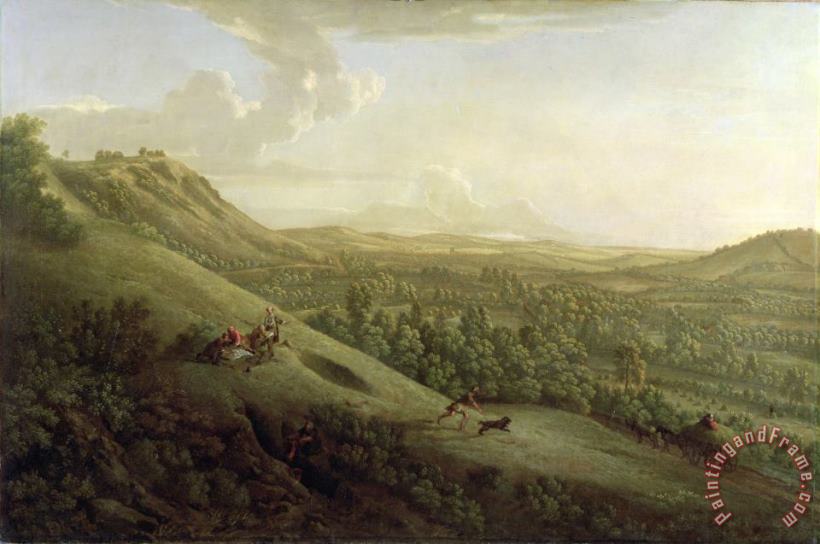 A View of Boxhill - Surrey painting - George Lambert A View of Boxhill - Surrey Art Print