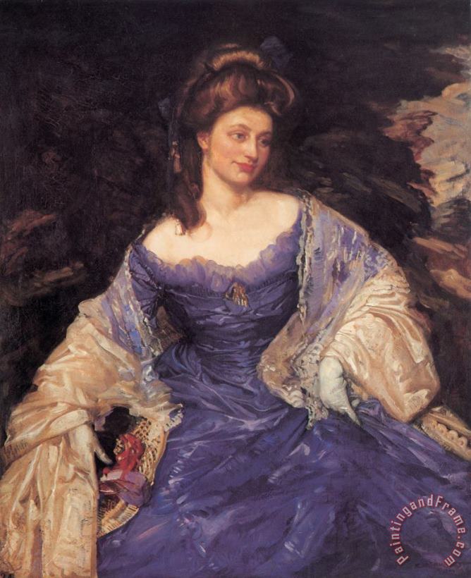 Miss Katherine Powell painting - George Lambert Miss Katherine Powell Art Print