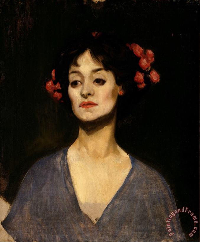 George Lambert Portrait of a Lady (the Dancer) Art Print