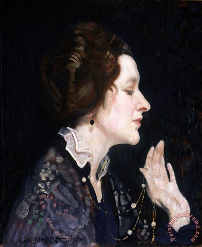 George Lambert Portrait of a Lady (thea Proctor) Art Print