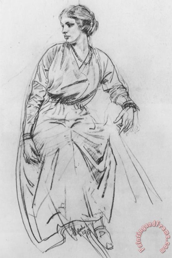 George Lambert Seated Woman Art Print
