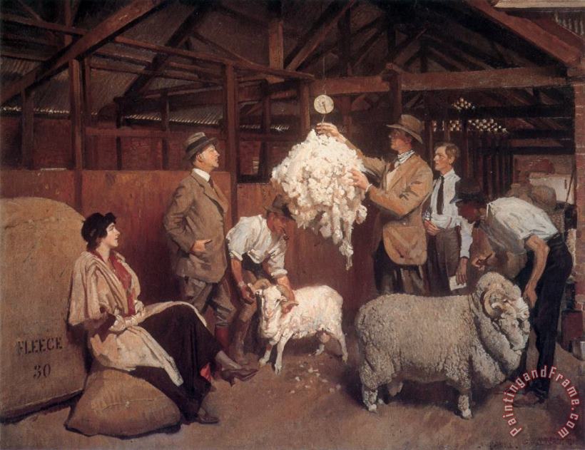 George Lambert Weighing The Fleece Art Print