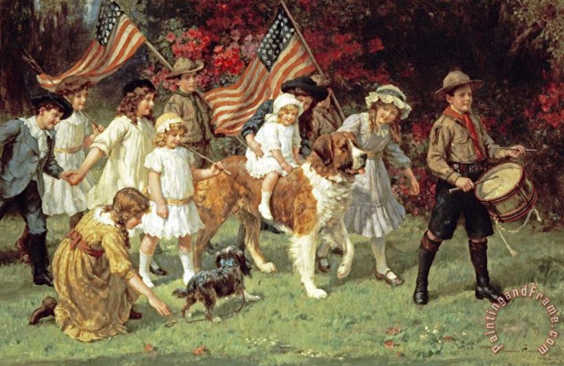 American Parade painting - George Sheridan Knowles American Parade Art Print
