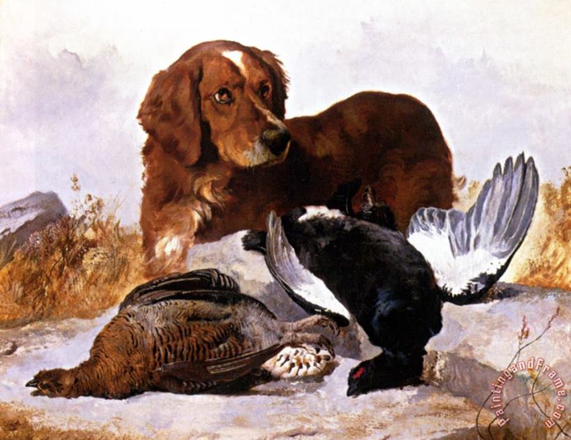 Settler with Game Birds painting - George W. Horlor Settler with Game Birds Art Print