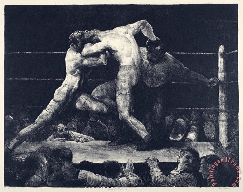 George Wesley Bellows A Stag at Sharkey's Art Painting