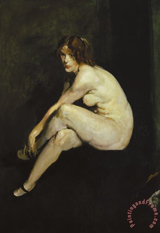 George Wesley Bellows Nude Girl, Miss Leslie Hall Art Print