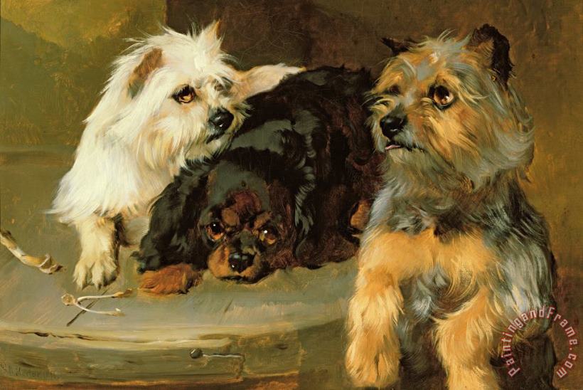 George Wiliam Horlor Give a Poor Dog a Bone Art Painting