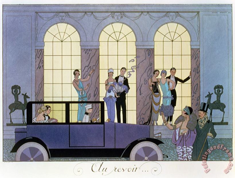 Georges Barbier Farewell Art Painting