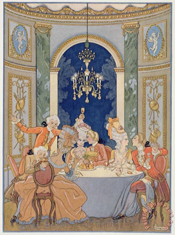 Georges Barbier Illustration From 'les Liaisons Dangereuses' painting