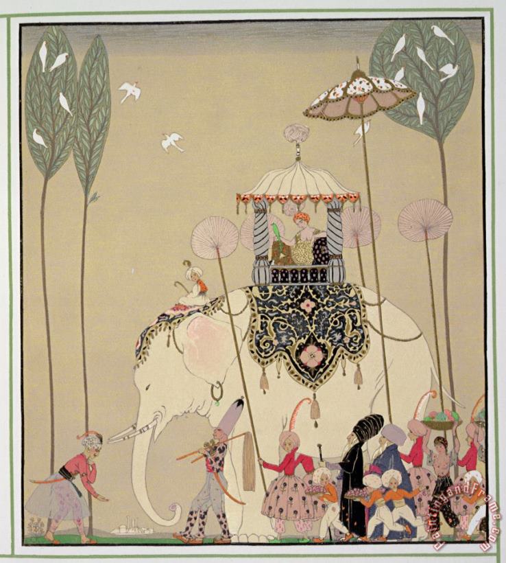 Georges Barbier Imperial Procession Art Print