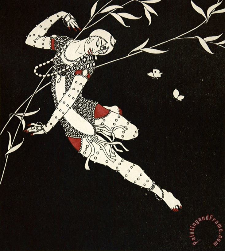Georges Barbier L Oiseau De Feu From The Series Designs on The Dances of Vaslav Nijinsky Art Painting