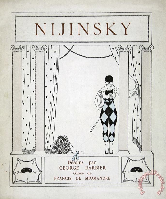 Nijinsky Title Page painting - Georges Barbier Nijinsky Title Page Art Print