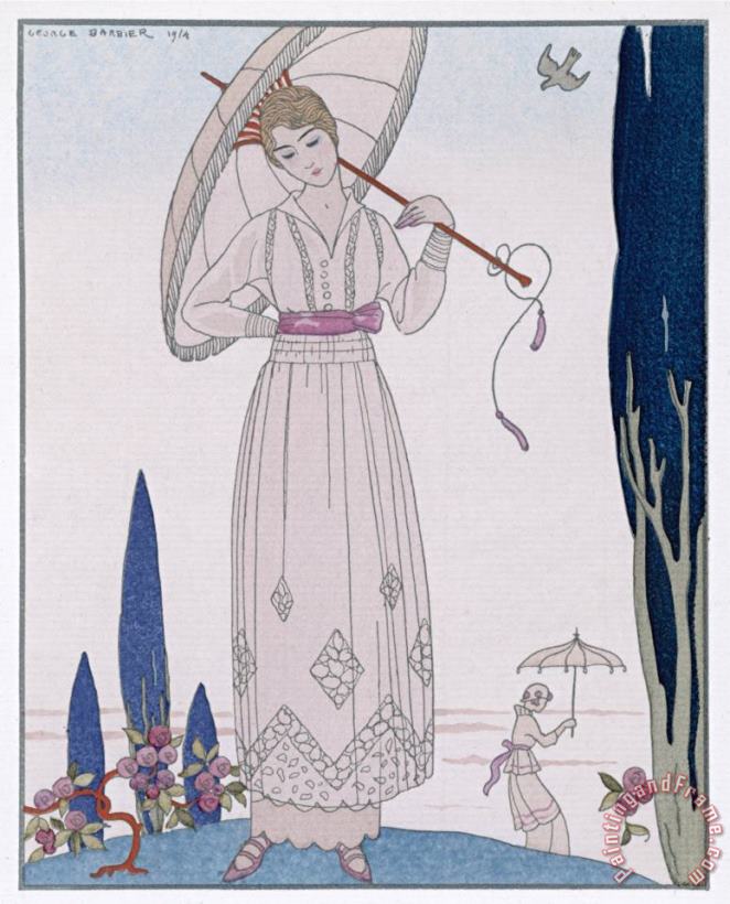 Georges Barbier Summer Tunic Dress Art Painting